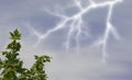 Lightening in Sky Royalty Free Stock Photo