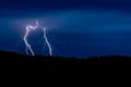 Lightening Strikes over the Countryside