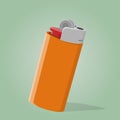 Lighter stylized retro cartoon illustration Royalty Free Stock Photo