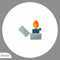 Lighter vector icon sign symbol Royalty Free Stock Photo