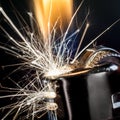 Lighter Igniting Sparks