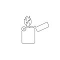 Lighter line icon Vector Design Template in flat Royalty Free Stock Photo