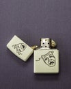 Lighter with Mask Design Royalty Free Stock Photo