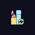 Lighter refill RGB color icon for dark theme