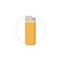 lighter for smoke clipart. lighter for smoke isolated flat icon Royalty Free Stock Photo