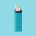 Lighter vector icon in flat style. Royalty Free Stock Photo