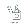 Lighter vector line icon, linear concept, outline sign, symbol Royalty Free Stock Photo