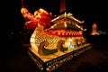 Lightful dragon in chinese lantern festival Royalty Free Stock Photo