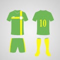 Lightgreen soccer Jersey Royalty Free Stock Photo