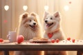 Lighthearted Valentines Day Pet Love visuals Royalty Free Stock Photo