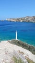 Lighthous in Greece Royalty Free Stock Photo