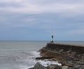 Lighthouse at Aberystwyth overlooking the Irish Sea