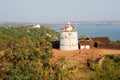 Lighthouse in Aguada fort, located near Sinquerim beach, Goa Royalty Free Stock Photo