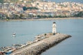 Lighthouse in Alanya marina, one of the touristic districts of Antalya