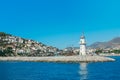 Lighthouse in Alanya, Turkey on the coast near port Royalty Free Stock Photo