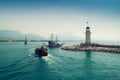 Lighthouse in Alanya, Turkey Royalty Free Stock Photo