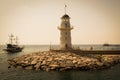 Lighthouse in Alanya, Turkey Royalty Free Stock Photo