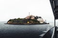 Lighthouse on Alcatraz island in the morning Royalty Free Stock Photo