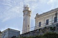 Lighthouse on Alcatraz Island in San Francisco Royalty Free Stock Photo