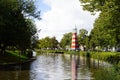 The lighthouse by Aldo Rossi at Valkenberg Park in Breda, Netherlands