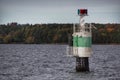 lighthouse in the archipelago during autumn