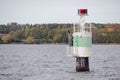 a lighthouse in the archipelago during autumn