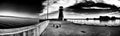 Lighthouse. Artistic look in black and white.