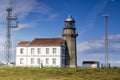 Lighthouse in Asturias Spain Bay of Biscay Royalty Free Stock Photo