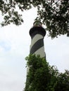 Lighthouse on Atlantic coast in St. Augustine Royalty Free Stock Photo