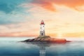 Lighthouse background. Generate Ai