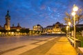 Lighthouse by the Baltic pier in Sopot at dusk, Poland