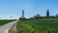 Lighthouse in Bastorf, germany with Antenna - lighthouse Buk Royalty Free Stock Photo
