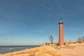 Lighthouse Bathed in Warm Sunlight Royalty Free Stock Photo
