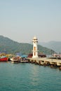 Lighthouse In Bay On Koh Chang Island, Thailand.