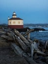 Lighthouse at beach Royalty Free Stock Photo