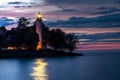 Lighthouse Beacon Reflections Royalty Free Stock Photo