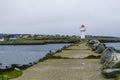 The lighthouse from Berlevag village Royalty Free Stock Photo