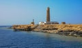 Lighthouse of Big Brother, Brother Islands, Red Sea, Egypt Royalty Free Stock Photo