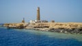 Lighthouse of Big Brother, Brother Islands, Red Sea, Egypt Royalty Free Stock Photo