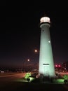 Biloxi Light at Night Royalty Free Stock Photo