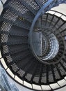 Lighthouse black metal spiral staircase nautilus