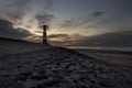 Lighthouse of Breskens on the North Sea Zeeuws-Vlaanderen, Zeeland, the Netherlands, Europe