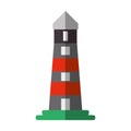 lighthouse building shadow icon Royalty Free Stock Photo