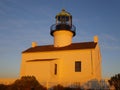 Lighthouse building at sunset in Point Loma, Ca