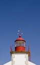 Lighthouse at Cabo Carvoeiro, Algarve, Portugal Royalty Free Stock Photo