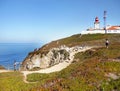 Lighthouse, Cabo da Roca, Ocean Cape, Portugal Royalty Free Stock Photo