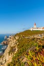 Lighthouse at Cabo da Roca in Portugal. The westernmost point of europe