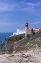 Lighthouse of Cabo do Sao Vicente Cape Vincente Royalty Free Stock Photo