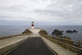 Lighthouse in Cabo Ortegal, La CoruÃÂ±a, Spain Royalty Free Stock Photo