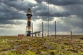 Lighthouse of Cabo Virgenes, Strait of Magellan, Argentina Royalty Free Stock Photo